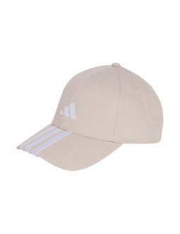 Czapka z daszkiem adidas 3-stripes new logo baseball beżowa jw6036