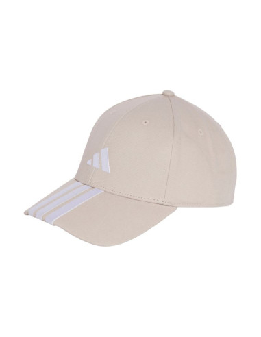 Czapka z daszkiem adidas 3-stripes new logo baseball beżowa jw6036