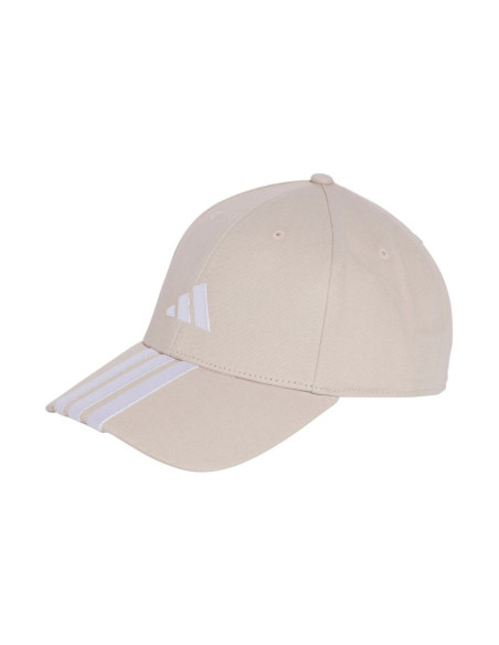 Czapka z daszkiem adidas 3-stripes new logo baseball beżowa jw6036