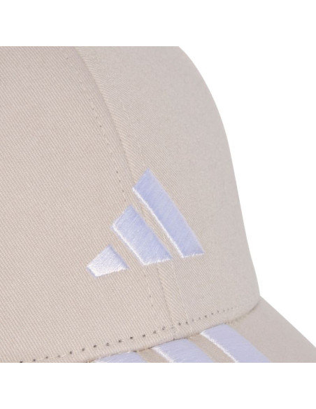Czapka z daszkiem adidas 3-stripes new logo baseball beżowa jw6036