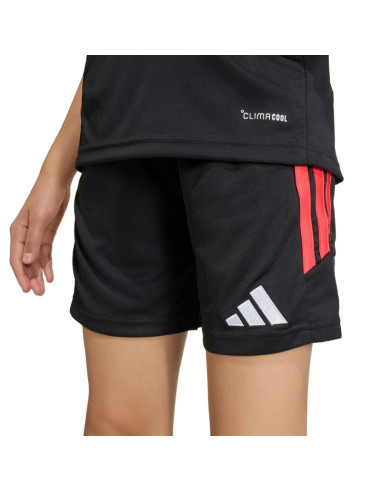 Spodenki dla dzieci adidas tiro 26 league czarno-czerwone jy7148