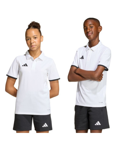 Koszulka dla dzieci adidas entrada 26 polo biała jz6624
