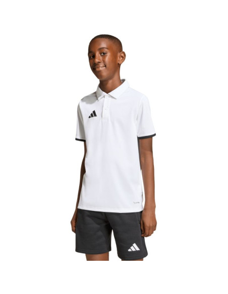 Koszulka dla dzieci adidas entrada 26 polo biała jz6624