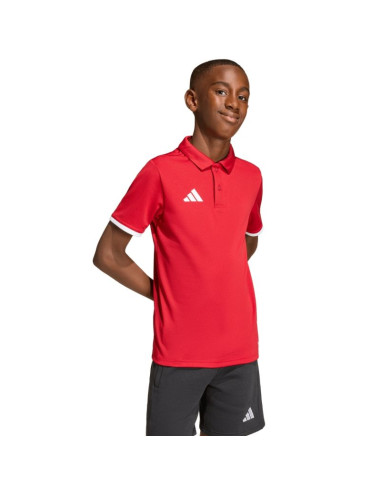 Koszulka dla dzieci adidas entrada 26 polo czerwona jz6626
