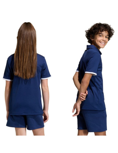 Koszulka dla dzieci adidas entrada 26 polo granatowa jz6627