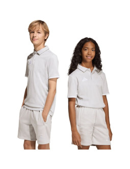 Koszulka dla dzieci adidas entrada 26 polo jasnoszara jz6628