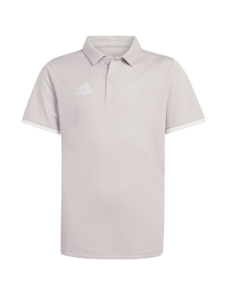 Koszulka dla dzieci adidas entrada 26 polo jasnoszara jz6628