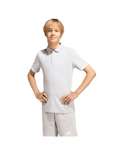 Koszulka dla dzieci adidas entrada 26 polo jasnoszara jz6628