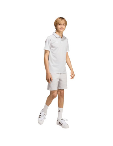 Koszulka dla dzieci adidas entrada 26 polo jasnoszara jz6628