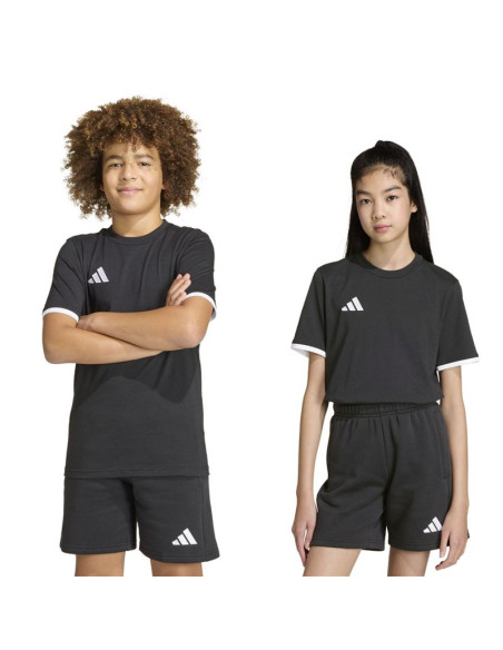 Koszulka dla dzieci adidas entrada 26 tee czarna jz6671
