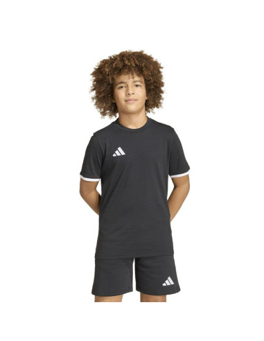 Koszulka dla dzieci adidas entrada 26 tee czarna jz6671