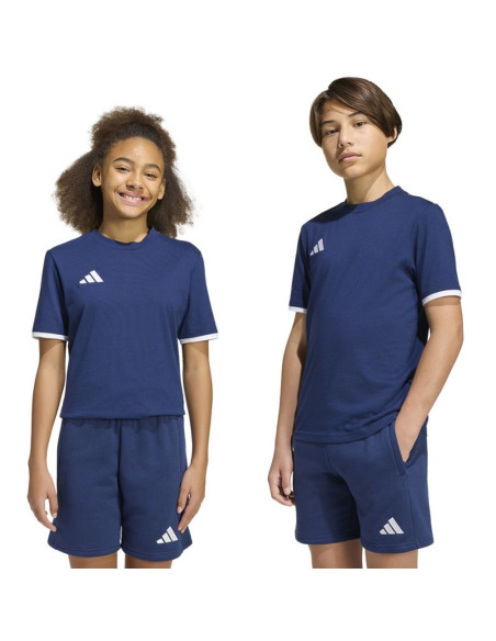 Koszulka dla dzieci adidas entrada 26 tee granatowa jz6673