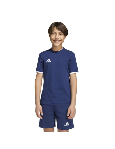 Koszulka dla dzieci adidas entrada 26 tee granatowa jz6673