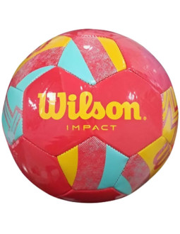 Piłka nożna wilson impact sb koral/yelllow/blue r.5