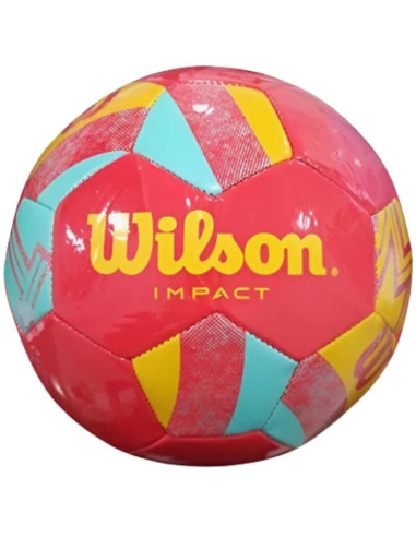 Piłka nożna wilson impact sb koral/yelllow/blue r.5