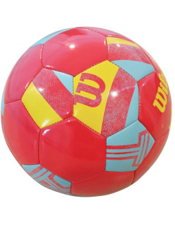 Piłka nożna wilson impact sb koral/yelllow/blue r.5 2