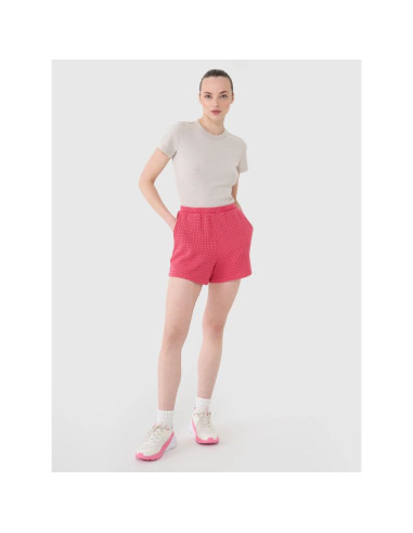 Spodenki casual z dzianiny waflowej damskie 4f 4frss25tshof699-54s