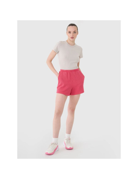 Spodenki casual z dzianiny waflowej damskie 4f 4frss25tshof699-54s