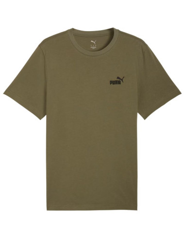 Koszulka męska puma ess small no.1 logo tee(s) oliwkowa 682535 81
