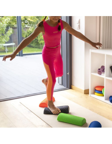 Półwałek fizjo spiky do masażu tullo niebieski ref856