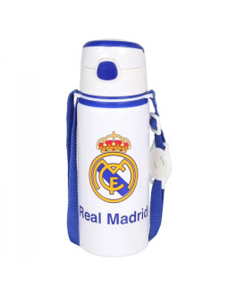 Real madryt bidon aluminiowy z ustnikiem i paskiem 600 ml rm00005