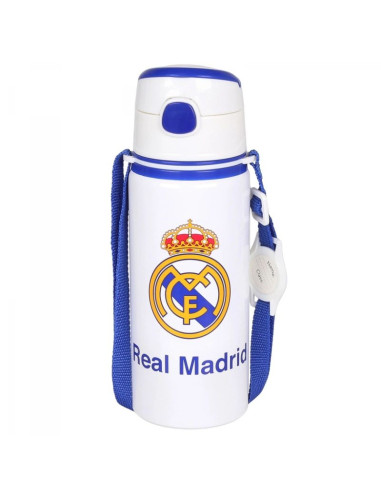Real madryt bidon aluminiowy z ustnikiem i paskiem 600 ml rm00005