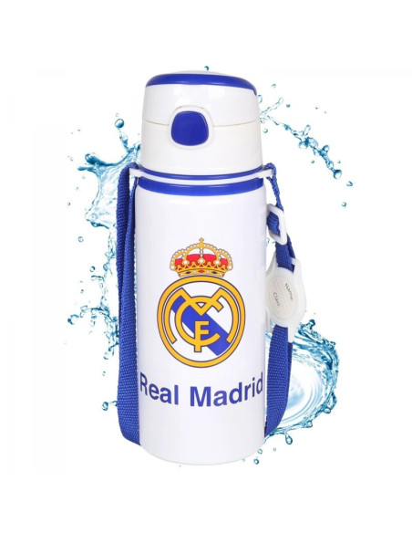 Real madryt bidon aluminiowy z ustnikiem i paskiem 600 ml rm00005