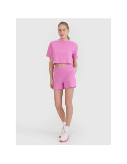 Damski t-shirt crop top 4f 4fwss25ttshf1977-54s 2