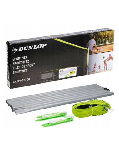 Słupki do siatkówki plażowej dunlop z siatką