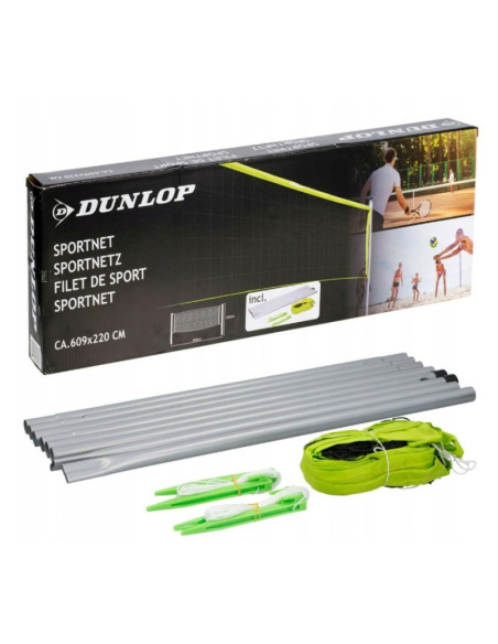 Słupki do siatkówki plażowej dunlop z siatką