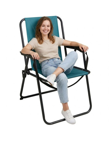 Krzesło turystyczne z podłokietnikami składane morski redcliffs