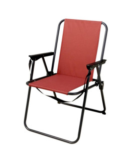 Krzesło turystyczne z podłokietnikami składane czerwony redcliffs 2