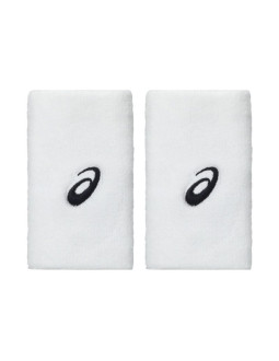 Frotka na rękę asics wrist band  long 2 szt. biała 3043a142 100
