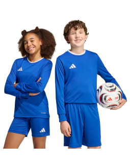 Koszulka dla dzieci adidas entrada 26 long sleeve jersey niebieska kf5886