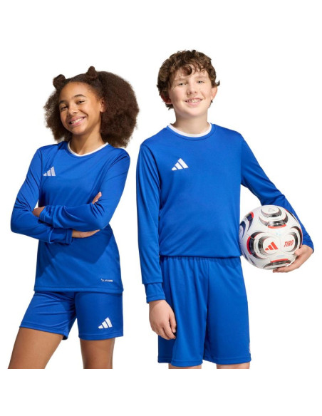 Koszulka dla dzieci adidas entrada 26 long sleeve jersey niebieska kf5886