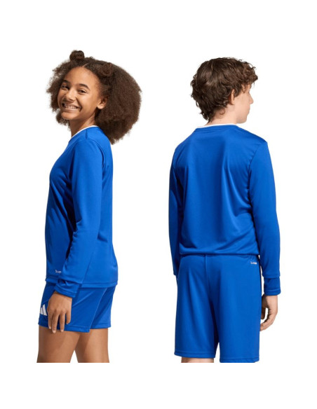 Koszulka dla dzieci adidas entrada 26 long sleeve jersey niebieska kf5886