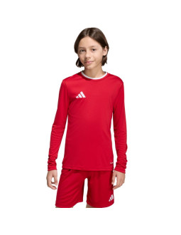 Koszulka dla dzieci adidas entrada 26 long sleeve jersey czerwona kf5878