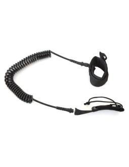 Linka zabezpieczająca do deski enero sup 9 czarna spiralna 275 cm - 1033211