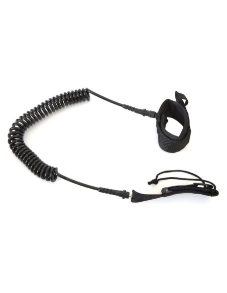 Linka zabezpieczająca do deski enero sup 9 czarna spiralna 275 cm - 1033211