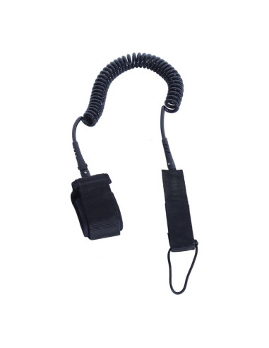 Linka zabezpieczająca do deski enero sup 9 czarna spiralna 275 cm - 1033211