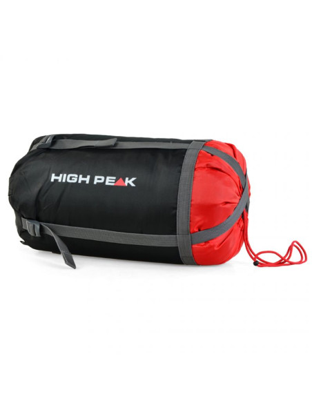 Śpiwór high peak ranger (180x75cm) granatowo/czerwony l-zip 26030