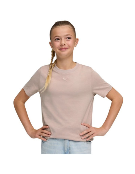 Koszulka dla dzieci puma ess centered cat logo tee różowa 692972 89