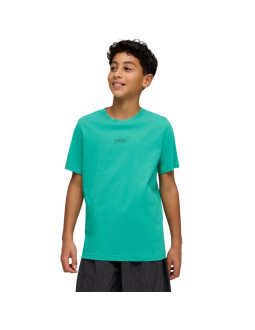 Koszulka dla dzieci puma ess small no.1 logo centered tee zielona 692975 40
