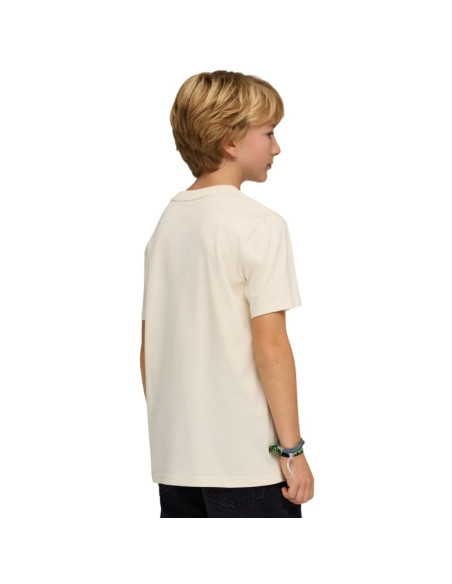 Koszulka dla dzieci puma ess small no.1 logo centered tee beżowa 692975 87