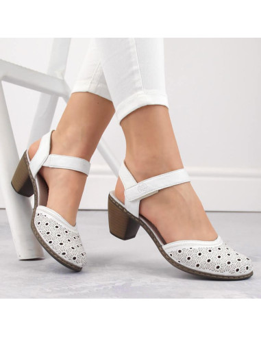 Skórzane komfortowe sandały rieker w rkr650