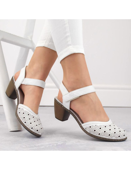 Skórzane komfortowe sandały rieker w rkr650