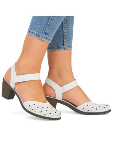 Skórzane komfortowe sandały rieker w rkr650