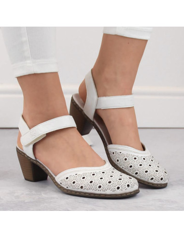 Skórzane komfortowe sandały rieker w rkr650