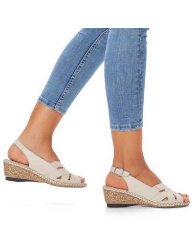 Skórzane komfortowe sandały rieker w rkr682