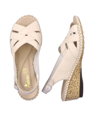 Skórzane komfortowe sandały rieker w rkr682